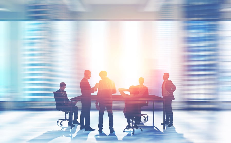 Businesspeople negotiations